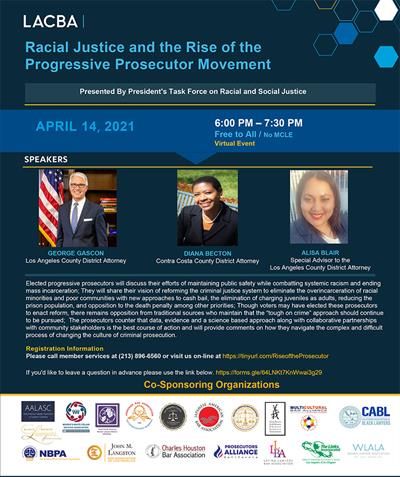 Racial Justice and the Rise of the Prosecutor Movement_Flyer2 Racial Justice and the Rise of the Prosecutor Movement_Flyer2