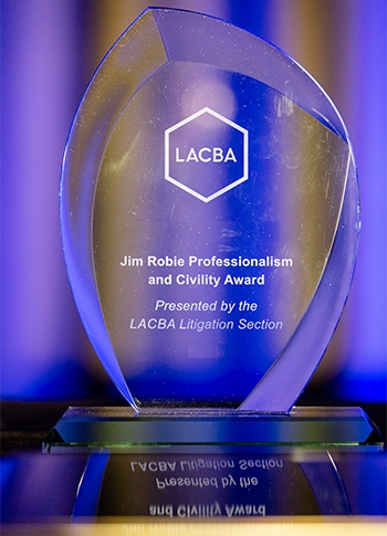 Jim Robie Professionalism and Civility Award Jim Robie Professionalism and Civility Award